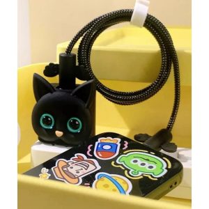 Iphone 18w/20w Uyumlu Şarj Aleti Kılıfı, Şarj Kablosu Örme Atı, Toparlayıcı,