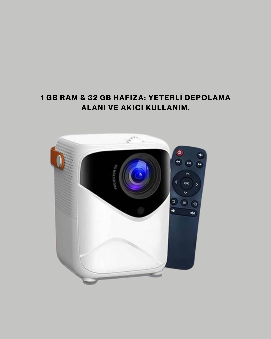 Ultra HD Çözünürlüklü Taşınabilir Projektör – 1920x1080 Piksel Görüntü Kalitesi - Görsel 3
