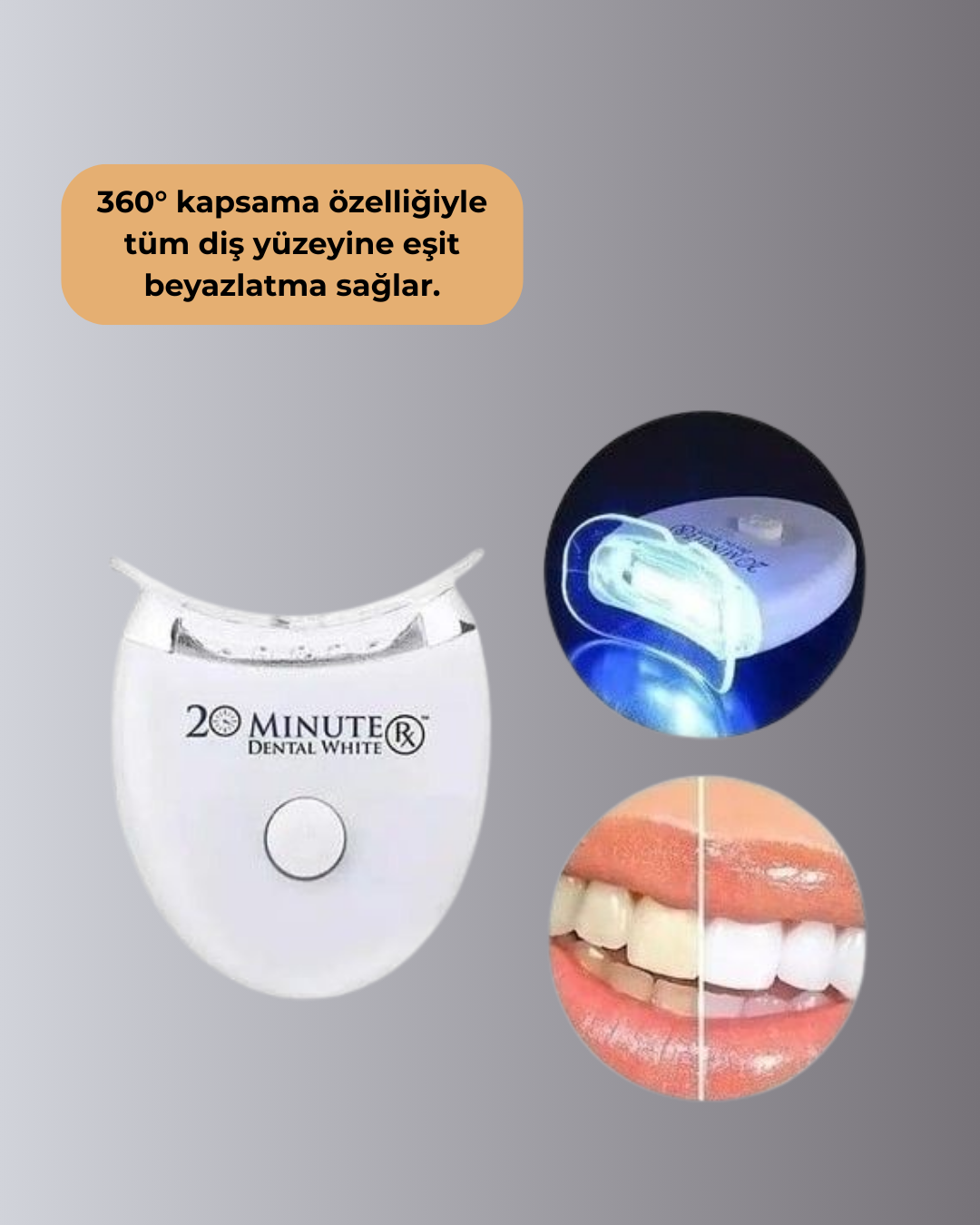LED Işıklı Profesyonel Diş Beyazlatma Seti - Görsel 3
