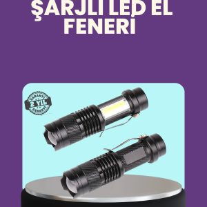 Suya Dayanıklı 4 Modlu Mini Led El Feneri
