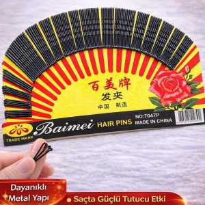 360 Adet Siyah Tel Toka Saç Tokası – Dayanıklı Metal Profesyonel Saç Teli Toka Seti