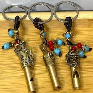 Metal Figürlü Düdük Anahtarlık Alk4461