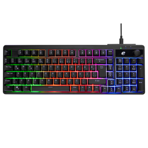 ACER eMachines, EAK860, Siyah, USB Kablolu, Rainbow Backlight, Membran Tuşlar, Türkçe Q, 100 Tuşlu, Gaming Klavye