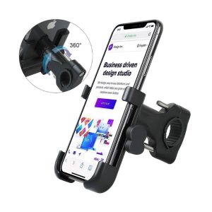 Alüminyum Gövdeli Metal Gidon Bağlantılı Motosiklet Telefon Tutucu 7 İnç Xl