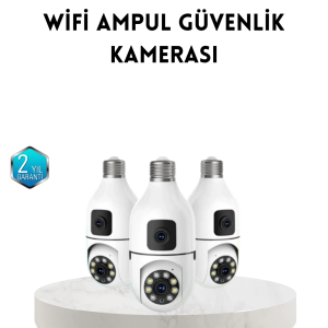 Ampul Tipi Wifi Kamera 2mp Lensli Full Hd Görüntü Ve Akıllı Hareket Algılama