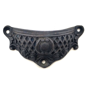 Antika Tarz Dekoratif Pirinç Anıt Tas Mobilya, Çekmece Kulbu - 48x90 Mm, Oksit