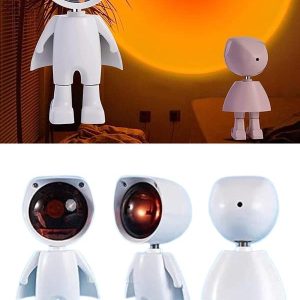 Astronot Işık Projektörü Gökkuşağı Projeksiyon Gece Lambası Hediyelik