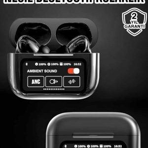 Bluetooth Kulaklık Kablosuz Ekranlı ANC/ENC Destekli Dokunmatik
