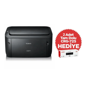 CANON i-SENSYS LBP6030B, Lazer Yazıcı (Siyah), Orjinal +2adet CRG725 Toner Hediyeli (Dakikada 18 Sayfa) ORİJİNAL TONERLİ