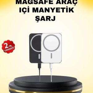 15w Kablosuz Şarj Destekli Magsafe Araç Tutucu Havalandırma Klipsli