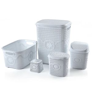 Çeyiz Seti Rattan 5 Parça Örgülü Çeyiz Seti