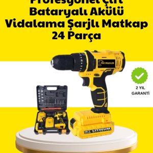 Çift Bataryalı 12v Akülü Matkap | 10 Mm Metal, 20 Mm Ahşap Delme Kapasitesi