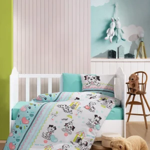 Flanel Bebek Nev Takımı Dalmaçyalı Mint