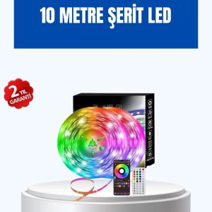 Sese Duyarlı 10m Smart Şerit Led Ios Android Kontrollü Rgb Işık