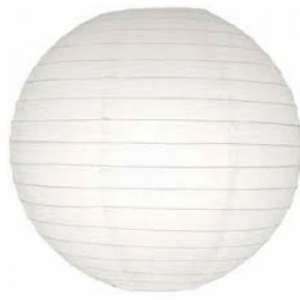 Dekoratif Çin Feneri – Kağıt Lamba - Beyaz - Dev Boy