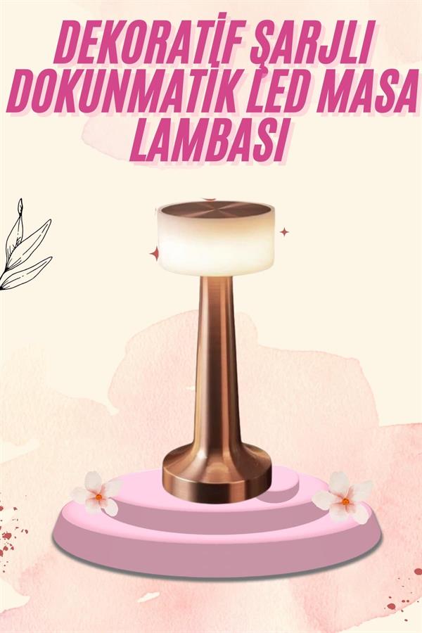 Dekoratif Masa Lambası Dokunmatik Renk Değiştirebilen Gece Lambası - Görsel 2