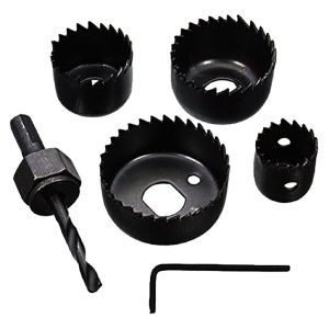 6 PARÇA BUAT AÇMA PANÇ SETİ 32-38-44-54MM & 3/8 HEX ANAHTAR METAL AHŞAP PLASTİK DELİK AÇMA