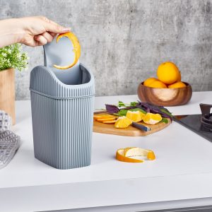 Döner Kapaklı Mini  Kovası 2.5 LT - GRİ