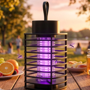 Elektrikli Sivrisinek Tuzak Lambası Uv Işık Çekim Gücü Ve Sessiz Çalışma