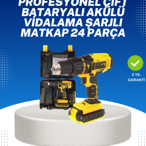 Ev Ve Atölye İçin 12v Akülü Matkap | Plastik Mandren Ve Metal Şanzıman