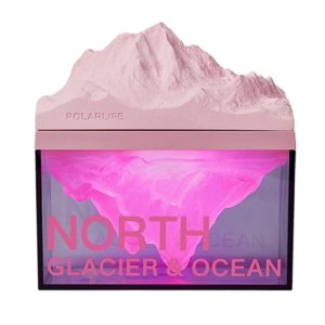 Mey İthalat®  Z4 Kuzey Okyanus Temalı Gece Lambası Özellikli BT Kablosuz Hoparlör - Pembe