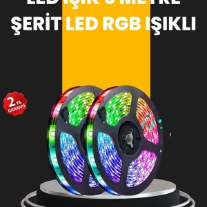 5 Metre Kumandalı Su Geçirmez Şerit Led