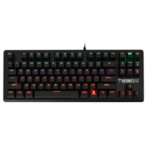 GAMDIAS HERMES-E2, USB Kablolu, İngilizce, Rainbow Backlight, Blue Mekanik Switch, Gaming Klavye