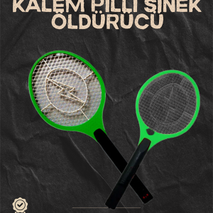 Hafif ve Ergonomik Elektronik Böcek Öldürücü – Güvenlik Koruması ile Pil Kontrollü
