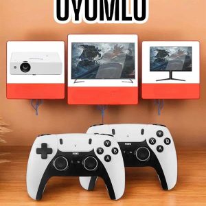 Joystick Çift Kollu Oyun Kolu Retro Oyun Yüksek Çözünürlüklü 3D Game