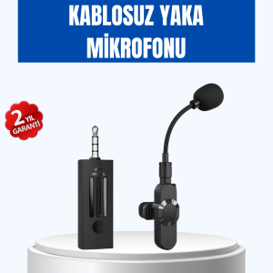 Kablosuz 2.4 Ghz Yaka Mikrofonu – 60 M Menzilli, Gürültü Azaltıcı, Şarjlı Ve Taşınabilir