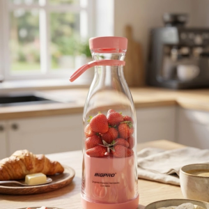 Kablosuz Taşınabilir Blender Smoothie Milkshake Hazırlama Tek Tuş Kullanım