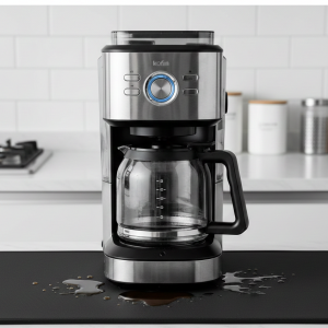 Kahve Makinesi Altlığı Su Emici Kaymaz Taban Tezgah Koruyucu Kurulama Matı