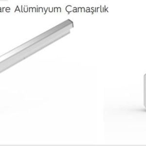 Koral Ayarlı Balkon Çamaşır Askılığı 80X30/60X25