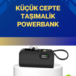 Led Göstergeli 2000mah Cep Tipi Hızlı Şarj Powerbank