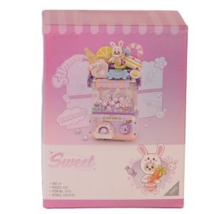 LZ1679 Sevimli Gashapon Makineleri MOR BLOCK OYUNCAK 428 PRÇ