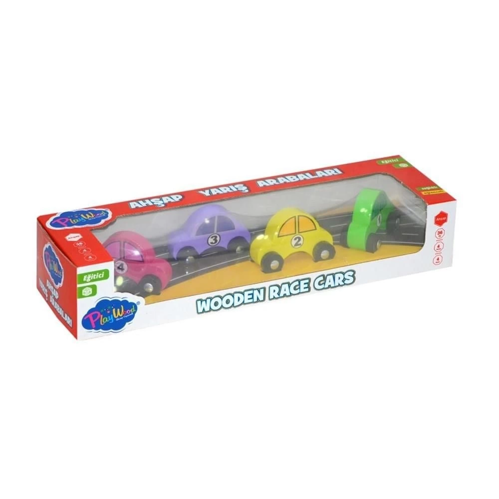 OnyılOnyıl Oyuncak Ahşap Renkli Arabalar - 83505 - Görsel 2