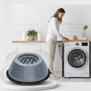 Premium 4'lü Titreşim Önleyici Kauçuk Ayak Seti - Ultra Sessiz ve Sarsıntısız Yı Teknolojisi