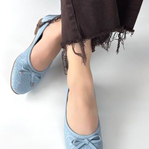 Jnues Mavi Deri Babet Ayakkabı