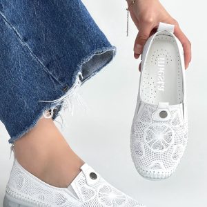 Rinna Beyaz Deri Spor Ayakkabı