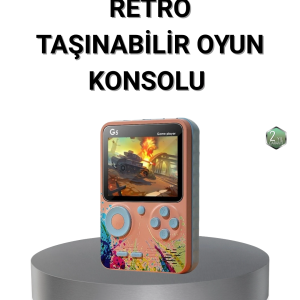 Retro Taşınabilir Oyun Konsolu 500 Klasik Oyunlu, 3.0 İnç Renkli Ekran