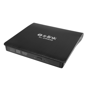 S-LINK SL-DRW06, USB 3.0, External, Siyah, Slim, CD-R/DVD-R/RW Optik Okuyucu/Yazıcı.