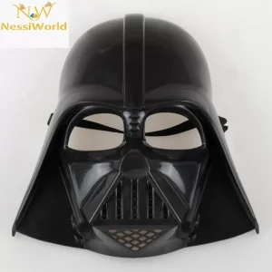 Çocuk Boy Yıldız Savaşları Darth Vader Maskesi ve 90 cm Pelerin Seti Siyah