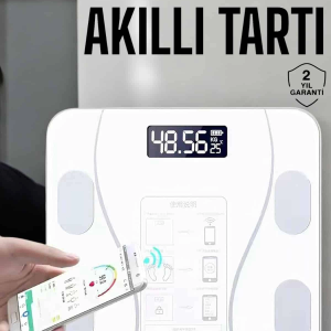 Tartı Baskül Dijital Elektronik Tartı Vücut Analiz Wifi Akıllı Yağ Ölçer