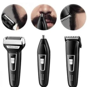 Tıraş Makinesi 3 Başlıklı T Başlıklı Hassas Ciltlere Özel Saç Sakal Vücut Kulak ve Burun