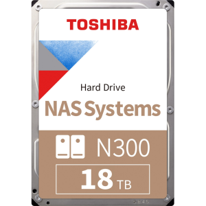 TOSHIBA N300, HDWG51JUZSVA, 3.5", 18TB, 512Mb 7200 Rpm, SATA3, 7/24 NAS, SERVER, HDD (Türkiye Distribütörü Garantili)