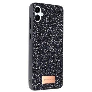 Onegif  Galaxy A06 Bright Simli Kapak - Siyah