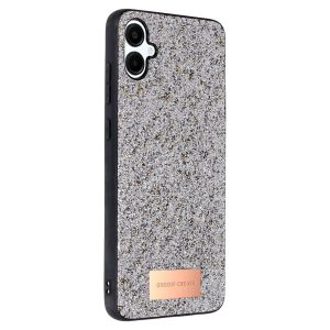 Onegif  Galaxy A06 Bright Simli Kapak - Gümüş