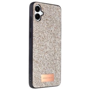 Onegif  Galaxy A06 Bright Simli Kapak - Gold