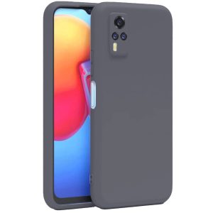 Vivo Y53s Kılıf Nano İçi Kadife  - Gri