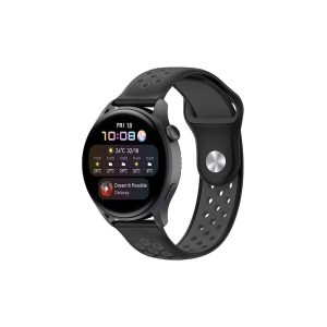 Watch 20mm Spor Delikli Kordon - Siyah-füme